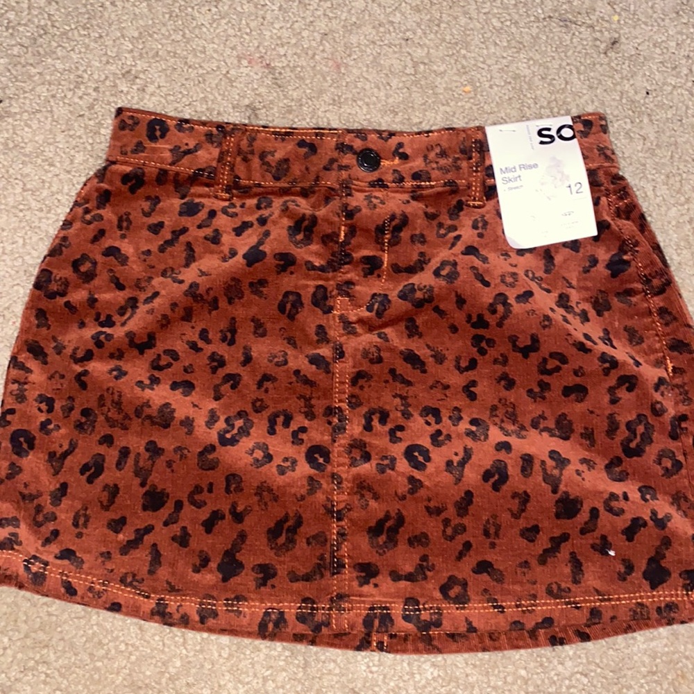 Cheetah print skirt